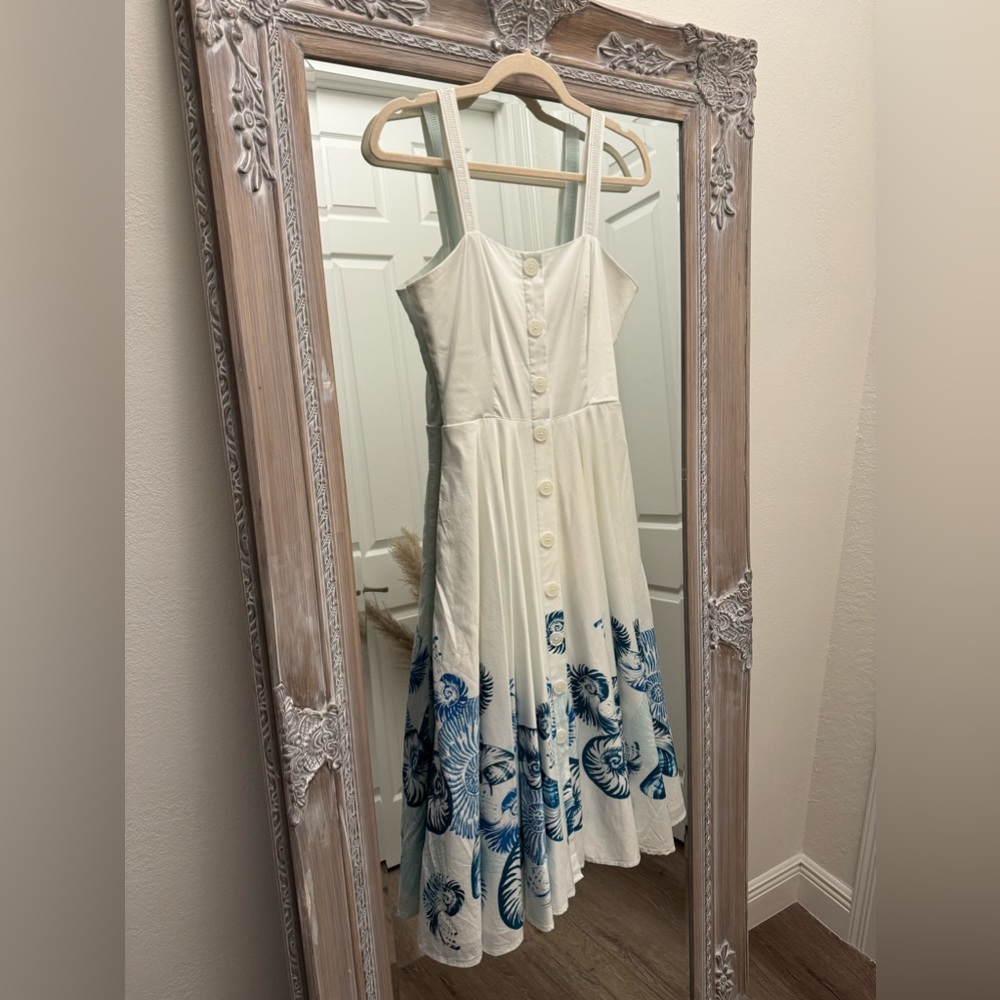 White House Black Market - Sleeveless Fit & Flare Midi Dress - Size 0